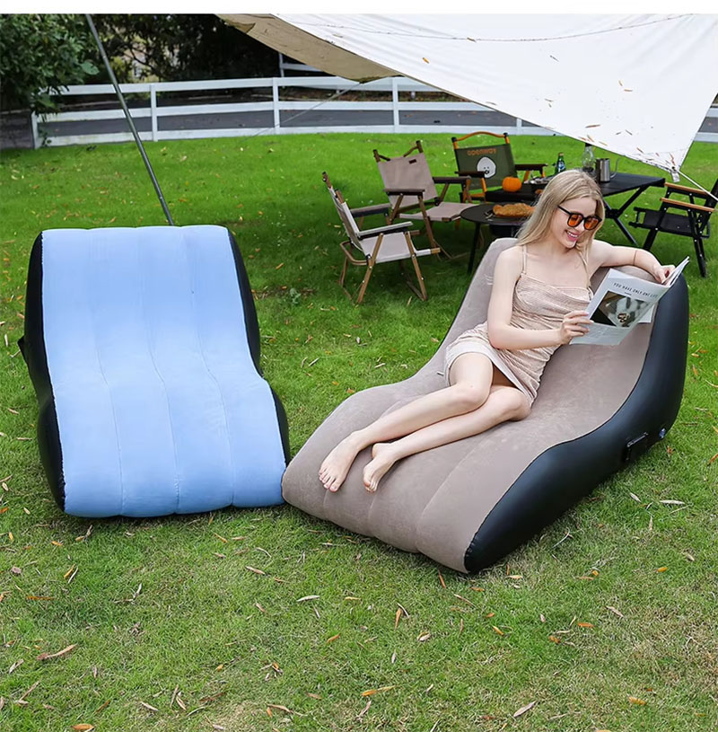 Deck Chair Lounger - Espreguiçadeira inflável, espreguiçadeira inflável, sofá de