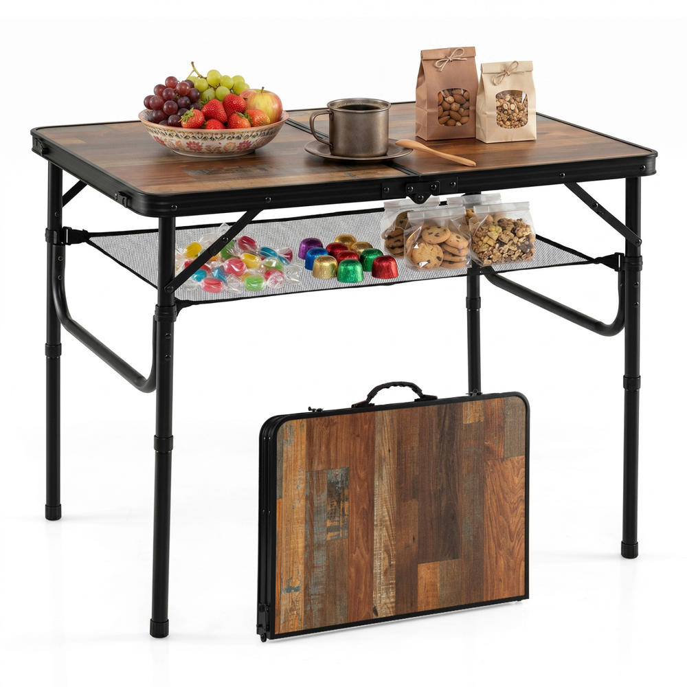 Folding Picnic Table - Mesa de camping dobrável, mesa de