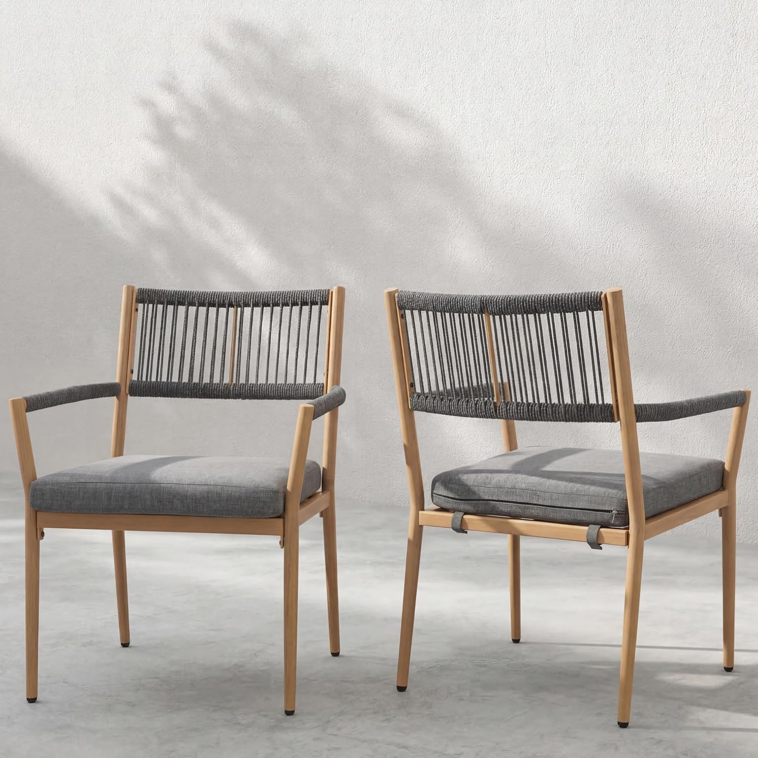 Deck Chair Lounger - Cadeira de Jantar Externa com Encosto