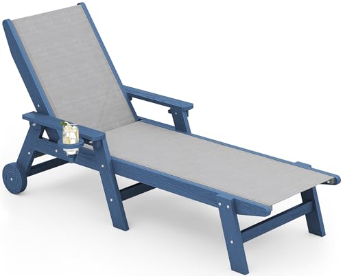 Deck Chair Lounger - Cadeira de Praia Textilene, Espreguiçadeira de
