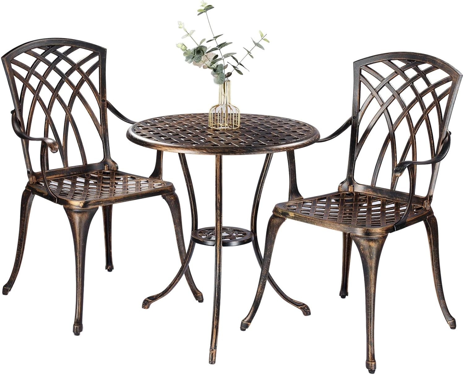 Outdoor Furniture Balcony - Conjunto de bistrô de 3 peças