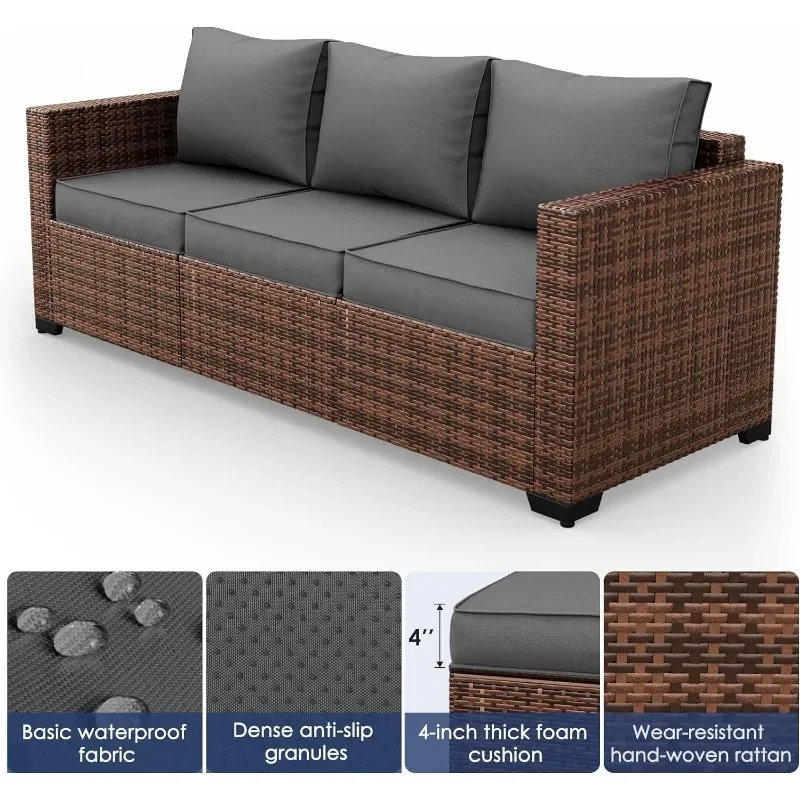 Outdoor Furniture With Fire Pit Table - Um conjunto de móveis com mesa