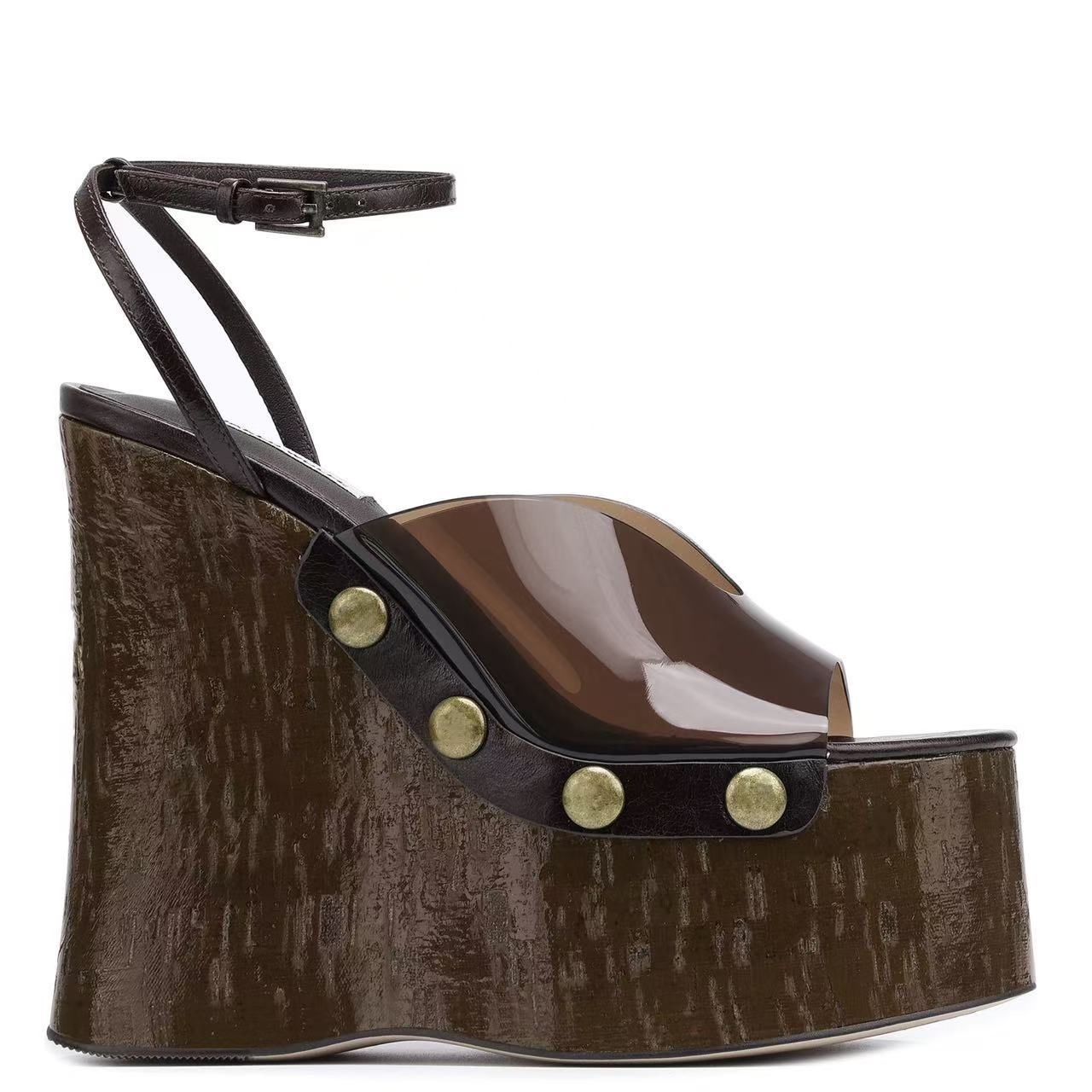 Outdoor Furniture Wood - Sandálias de salto alto 14 cm