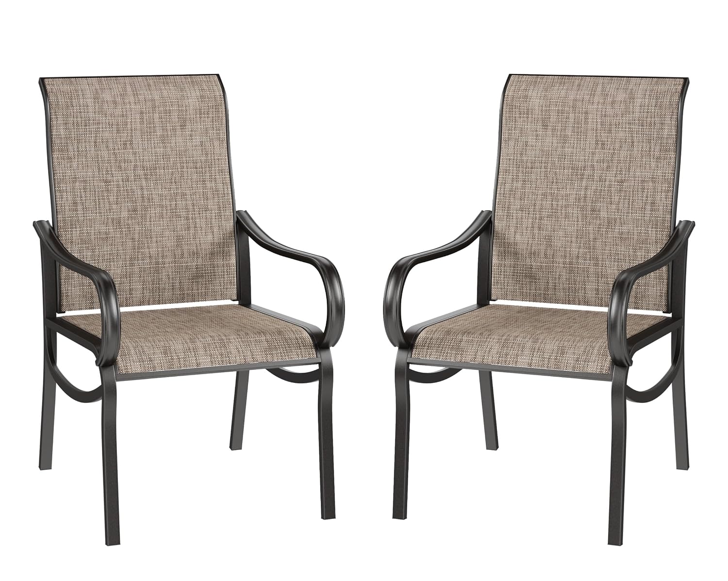 Deck Chair Lounger - Conjunto de 2 Cadeiras de Jantar