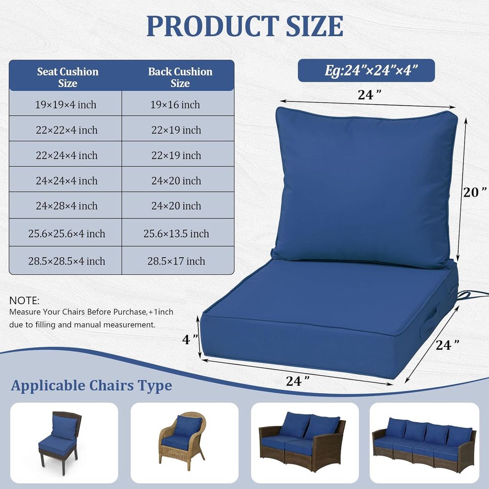 Conjunto de 4 Almofadas Profun - Outdoor Furniture Waterproof avaliação e preço