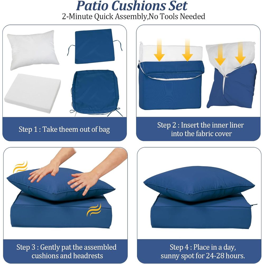 Conjunto de 4 Almofadas Profun - Outdoor Furniture Waterproof avaliação e preço