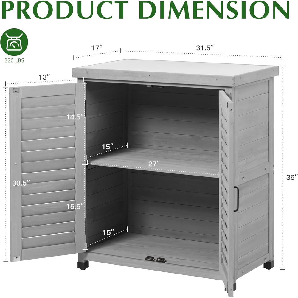 Armário de Armazenamento Exter - Outdoor Furniture Wood avaliação e preço