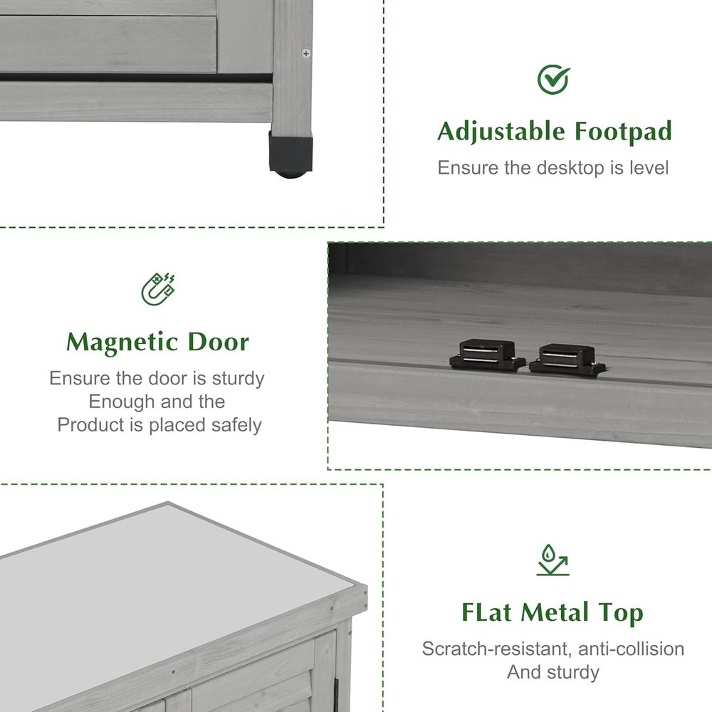 Armário de Armazenamento Exter - Outdoor Furniture Wood avaliação e preço