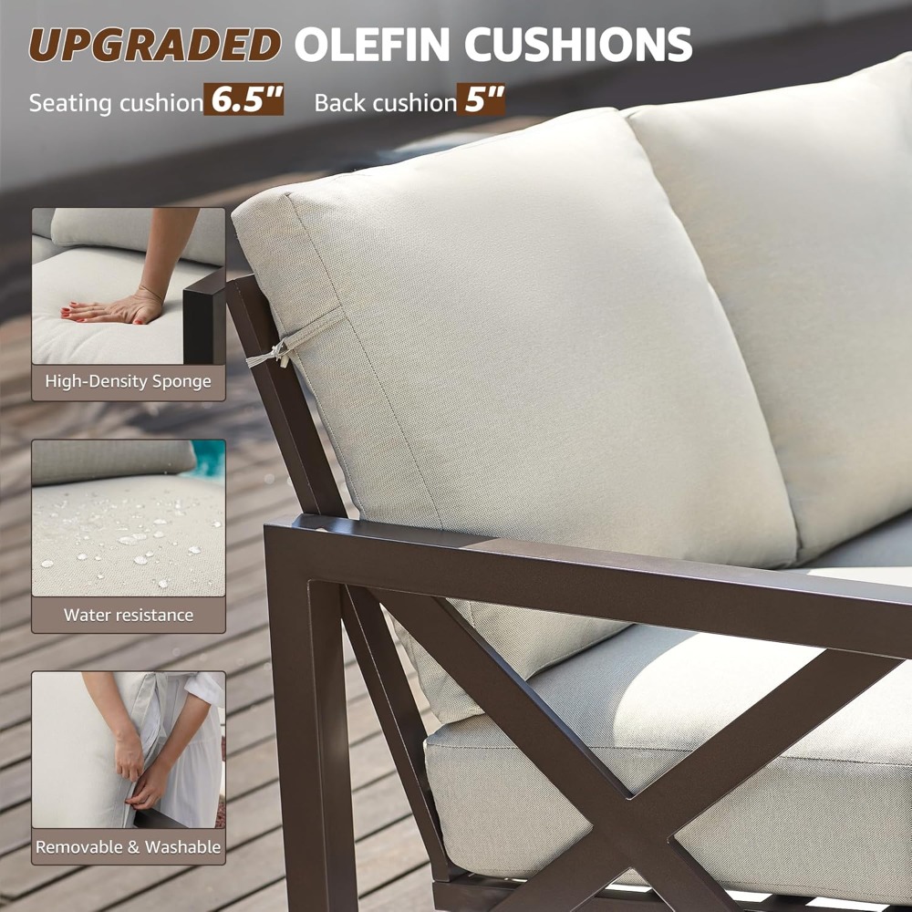 Conjunto de pátio de quatro pe - Outdoor Furniture One Piece avaliação e preço