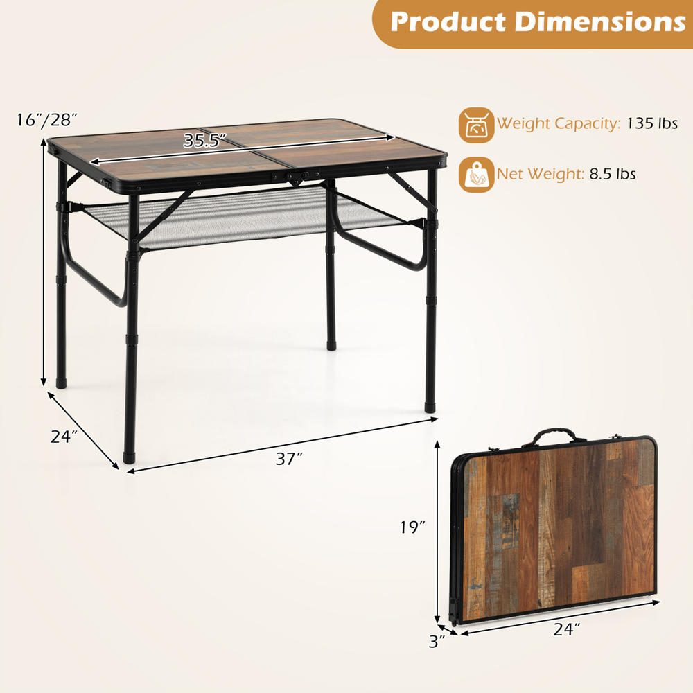 Mesa de camping dobrável, mesa - Folding Picnic Table avaliação e preço