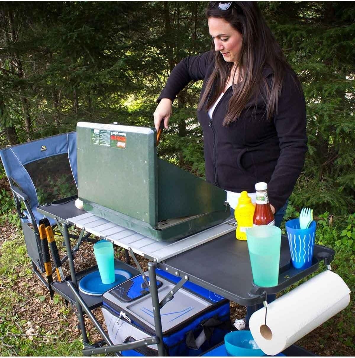 Mesa de Cozinha Portátil Dobrá - Folding Picnic Table avaliação e preço