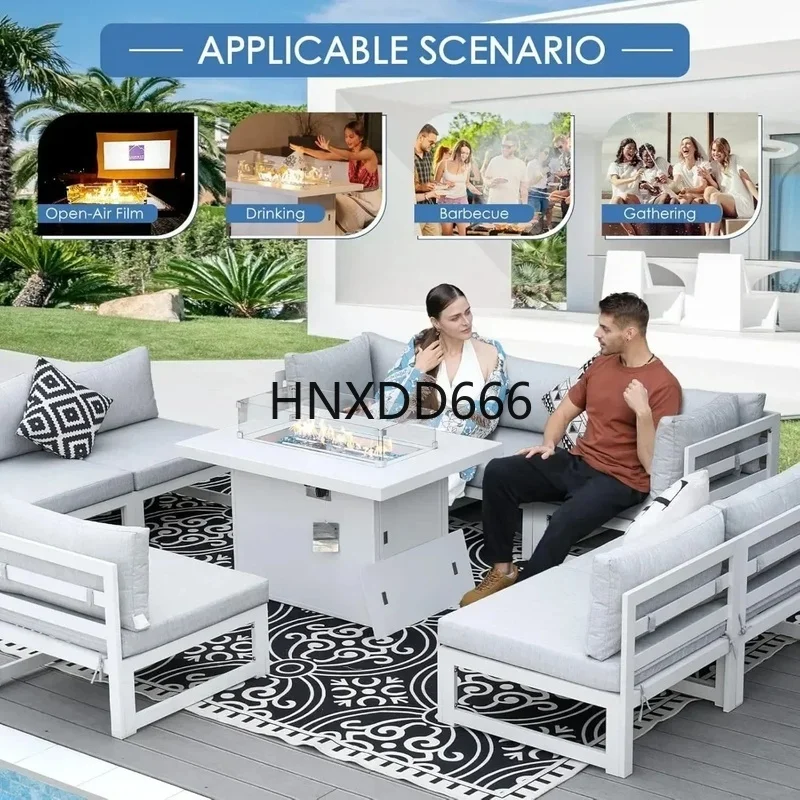 Conjunto de conversação para p - Outdoor Furniture With Fire Pit Table avaliação e preço