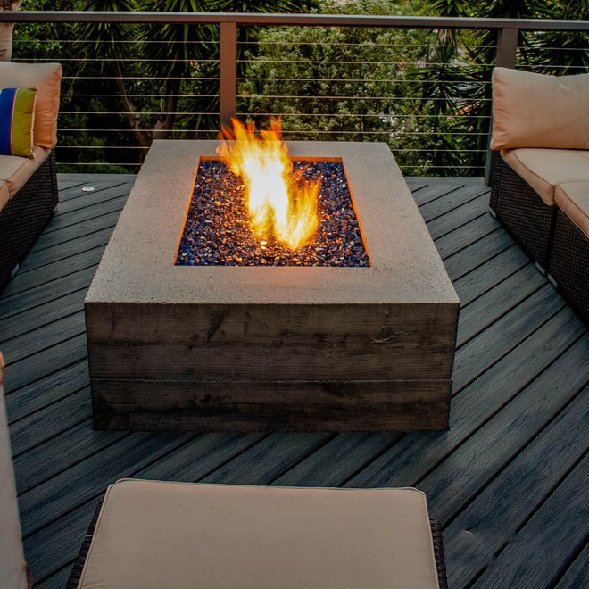 Conjunto de Móveis Externos Mo - Outdoor Furniture With Fire Pit Table avaliação e preço