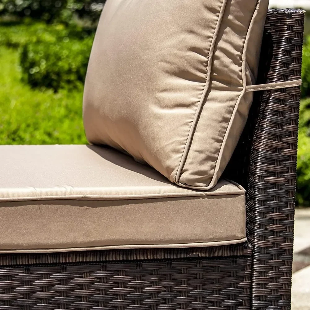 -Conjunto de móveis de pátio c - Outdoor Furniture With Fire Pit Table avaliação e preço