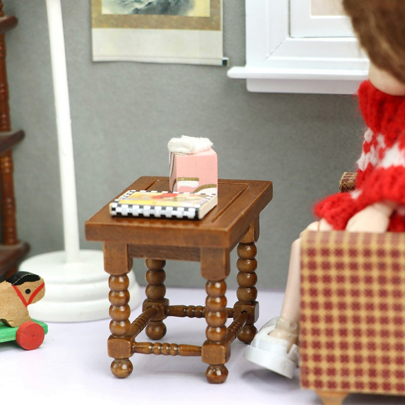 1:12 casa de bonecas em miniat - Outdoor Furniture Wood avaliação e preço