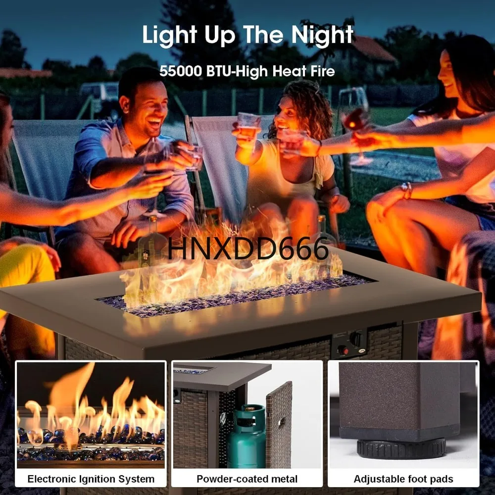 Conjunto de Móveis para Pátio  - Outdoor Furniture With Fire Pit Table avaliação e preço