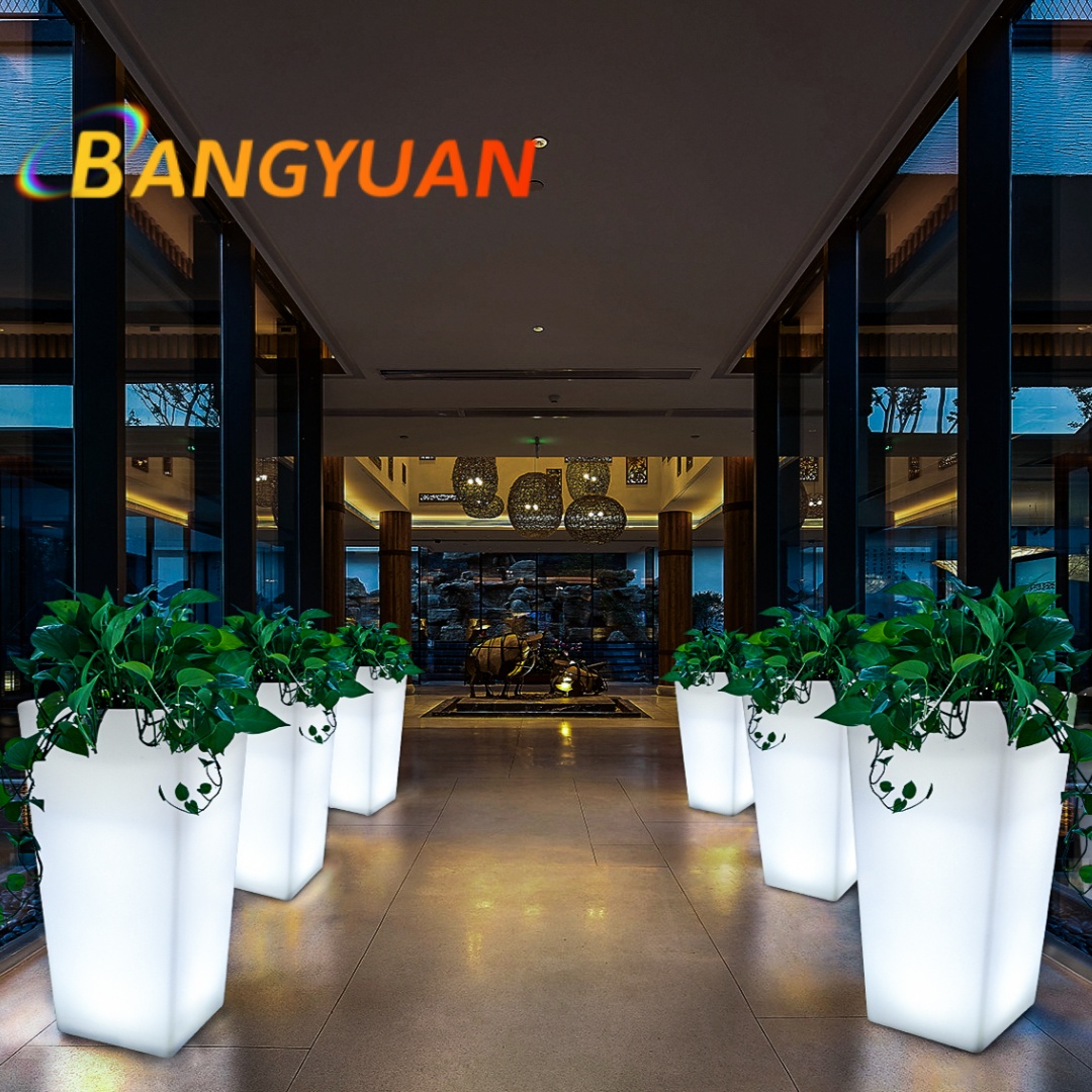 Led brilhante jardim vaso de f - Outdoor Furniture Balcony avaliação e preço