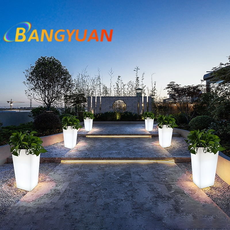 Led brilhante jardim vaso de f - Outdoor Furniture Balcony avaliação e preço