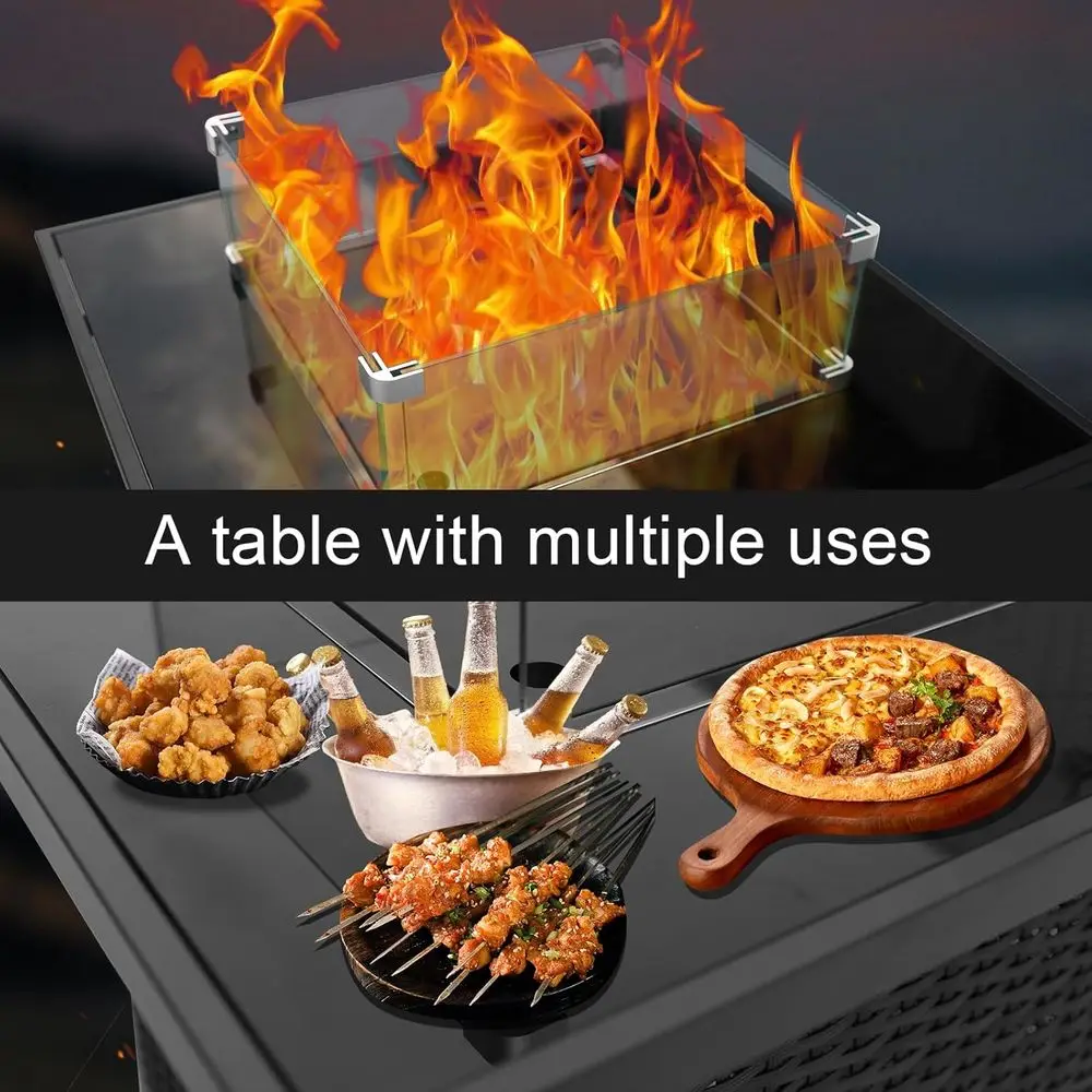 Conjunto de Móveis de Pátio em - Outdoor Furniture With Fire Pit avaliação e preço