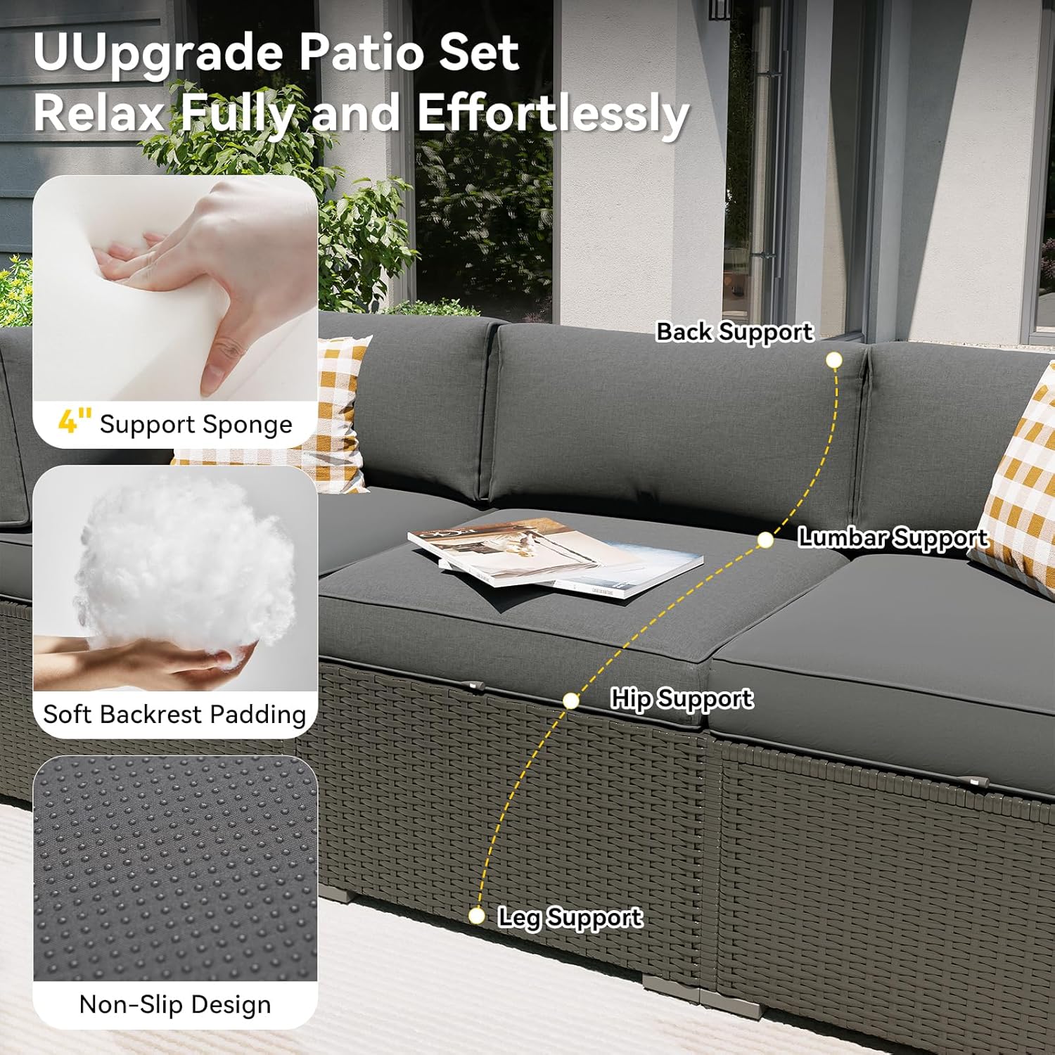 Conjunto de Móveis para Pátio  - Outdoor Furniture With Fire Pit avaliação e preço