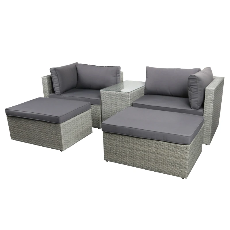 Conjunto de Sofá de Rattan par - Outdoor Furniture Set Sale avaliação e preço