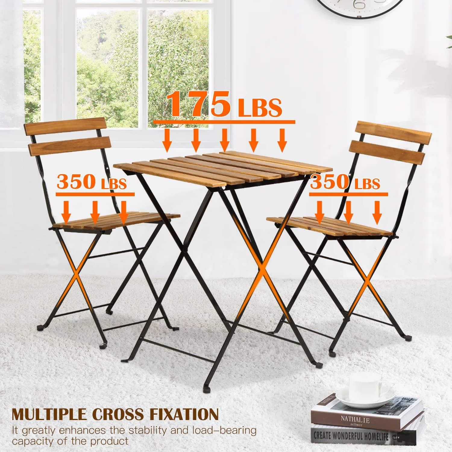 Conjunto de bistrô dobrável de - Outdoor Furniture Balcony avaliação e preço