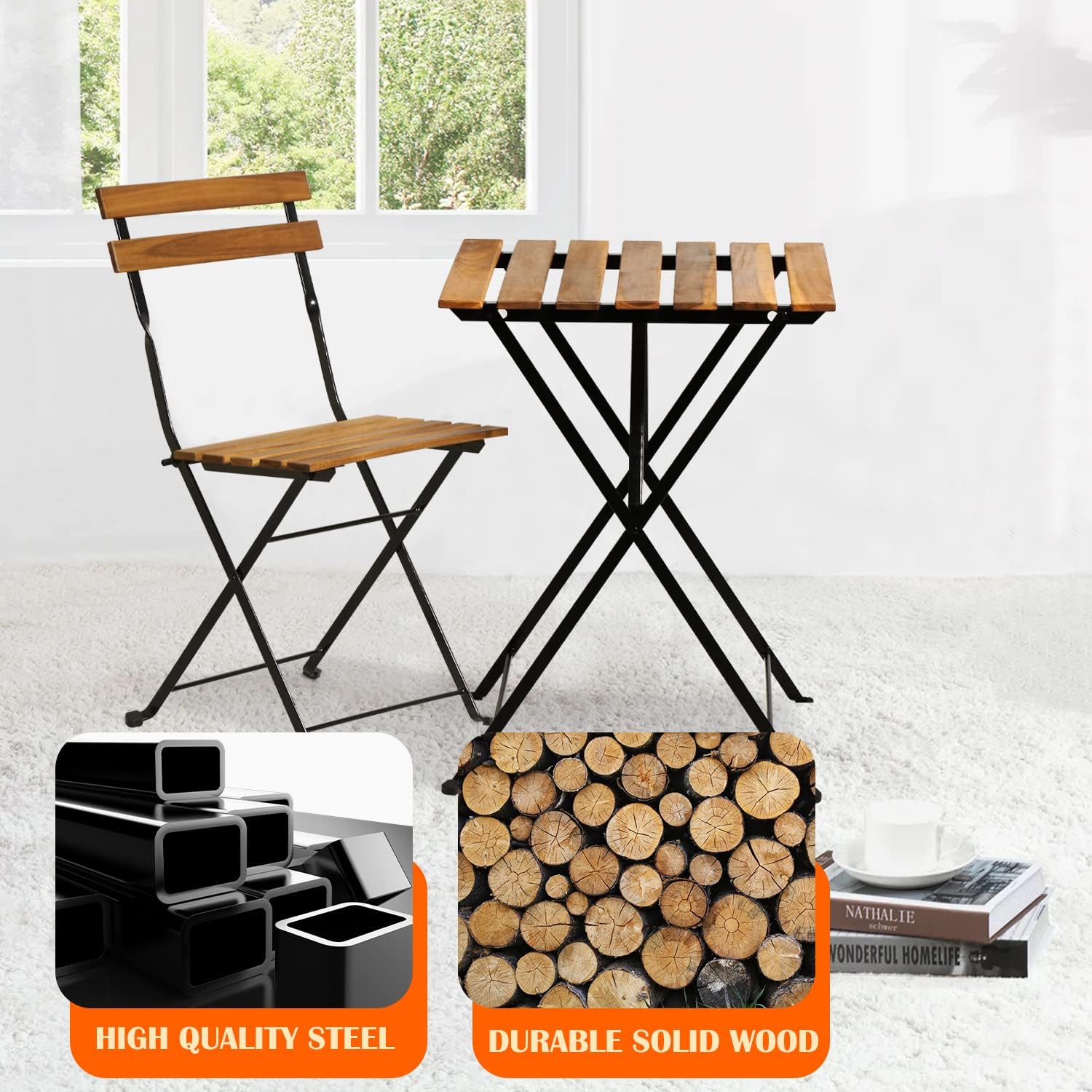 Conjunto de bistrô dobrável de - Outdoor Furniture Balcony avaliação e preço