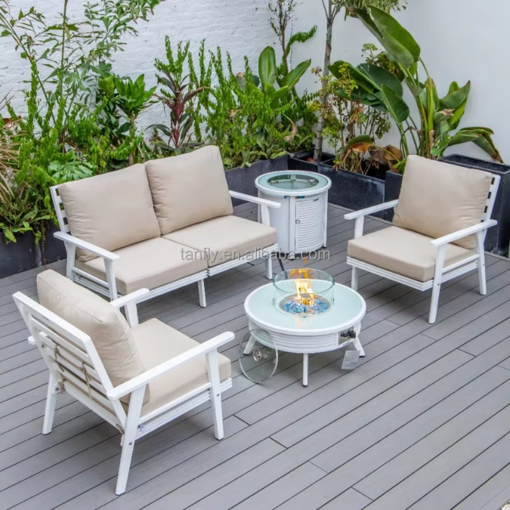 Conjunto de Móveis para Exteri - Outdoor Furniture With Fire Pit Table avaliação e preço