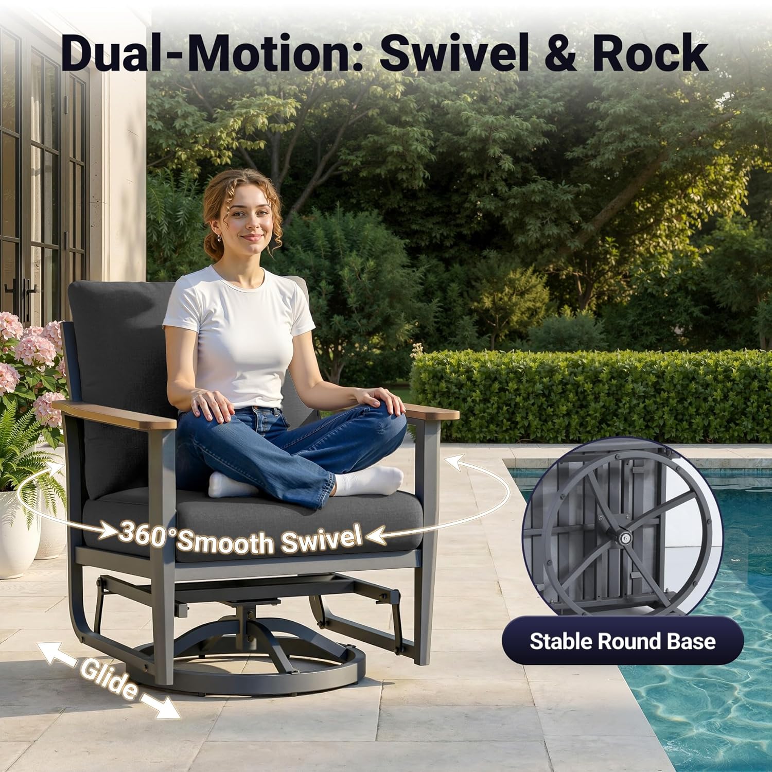 Conjunto de Pátio de Alumínio  - Outdoor Furniture Balcony avaliação e preço