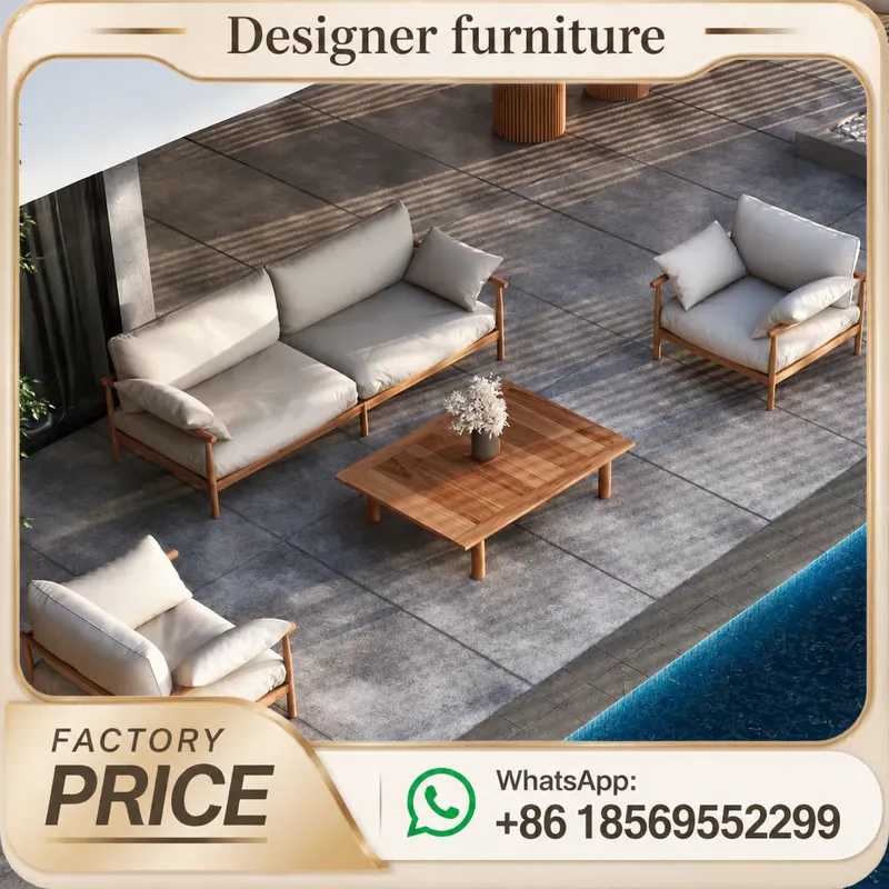 Conjunto de Sofá de Madeira Te - Outdoor Furniture Balcony avaliação e preço