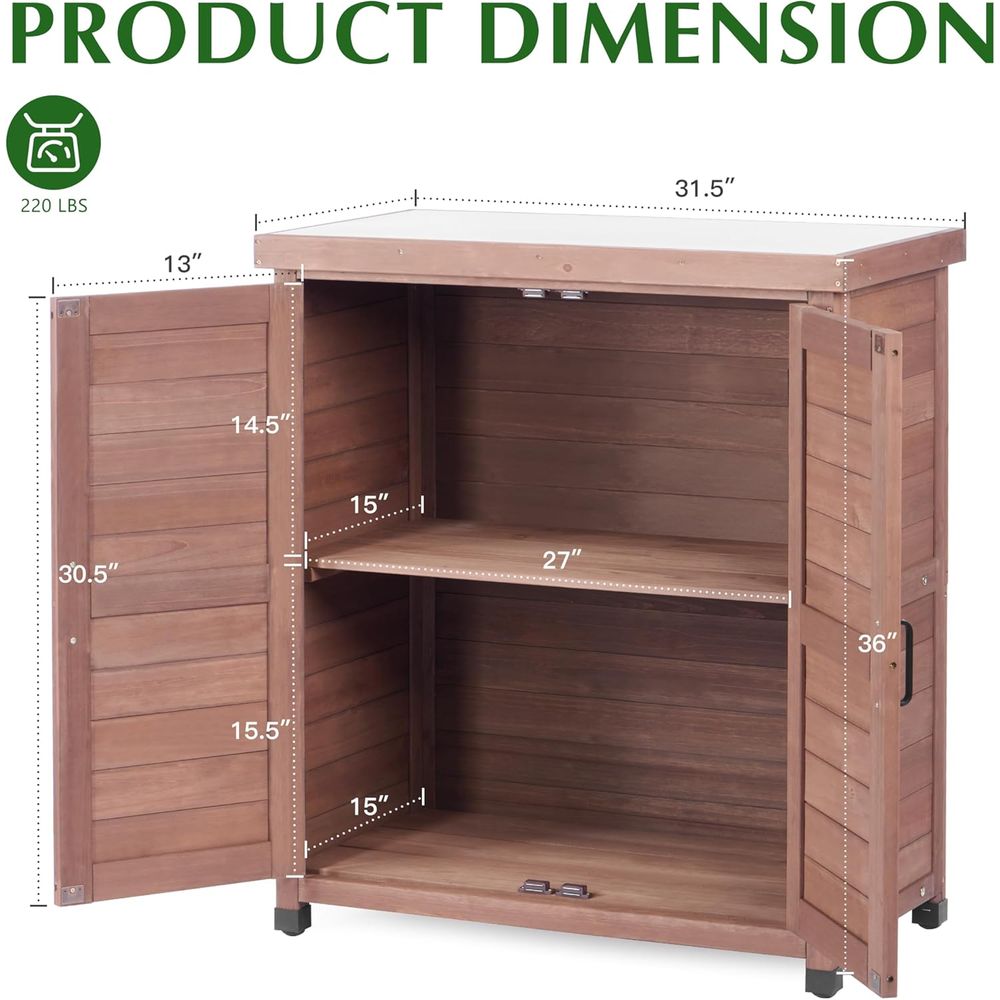 Armário de Armazenamento Exter - Outdoor Furniture Wood avaliação e preço