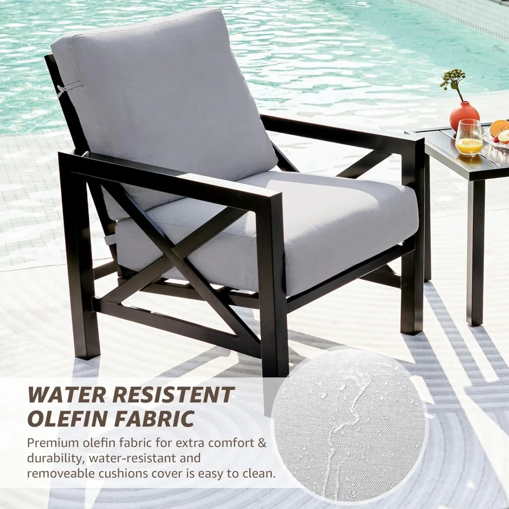 Bistro de pátio de três peças, - Outdoor Furniture One Piece avaliação e preço