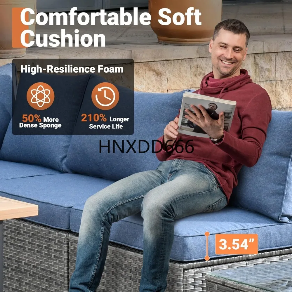 Conjunto de Móveis para Pátio  - Outdoor Furniture With Fire Pit Table avaliação e preço
