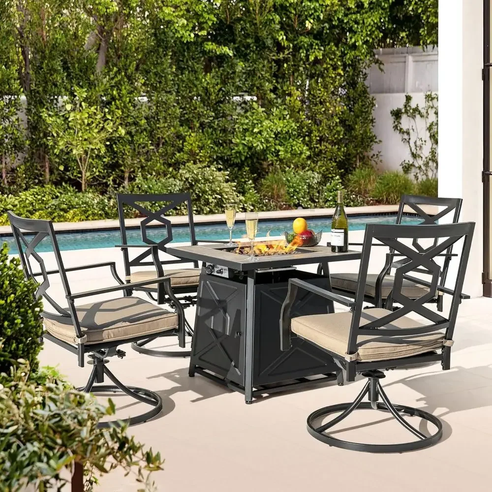 Conjunto de Móveis para Pátio  - Outdoor Furniture With Fire Pit Table avaliação e preço