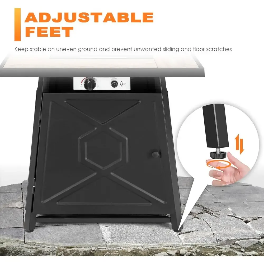 Conjunto de Móveis para Pátio  - Outdoor Furniture With Fire Pit Table avaliação e preço