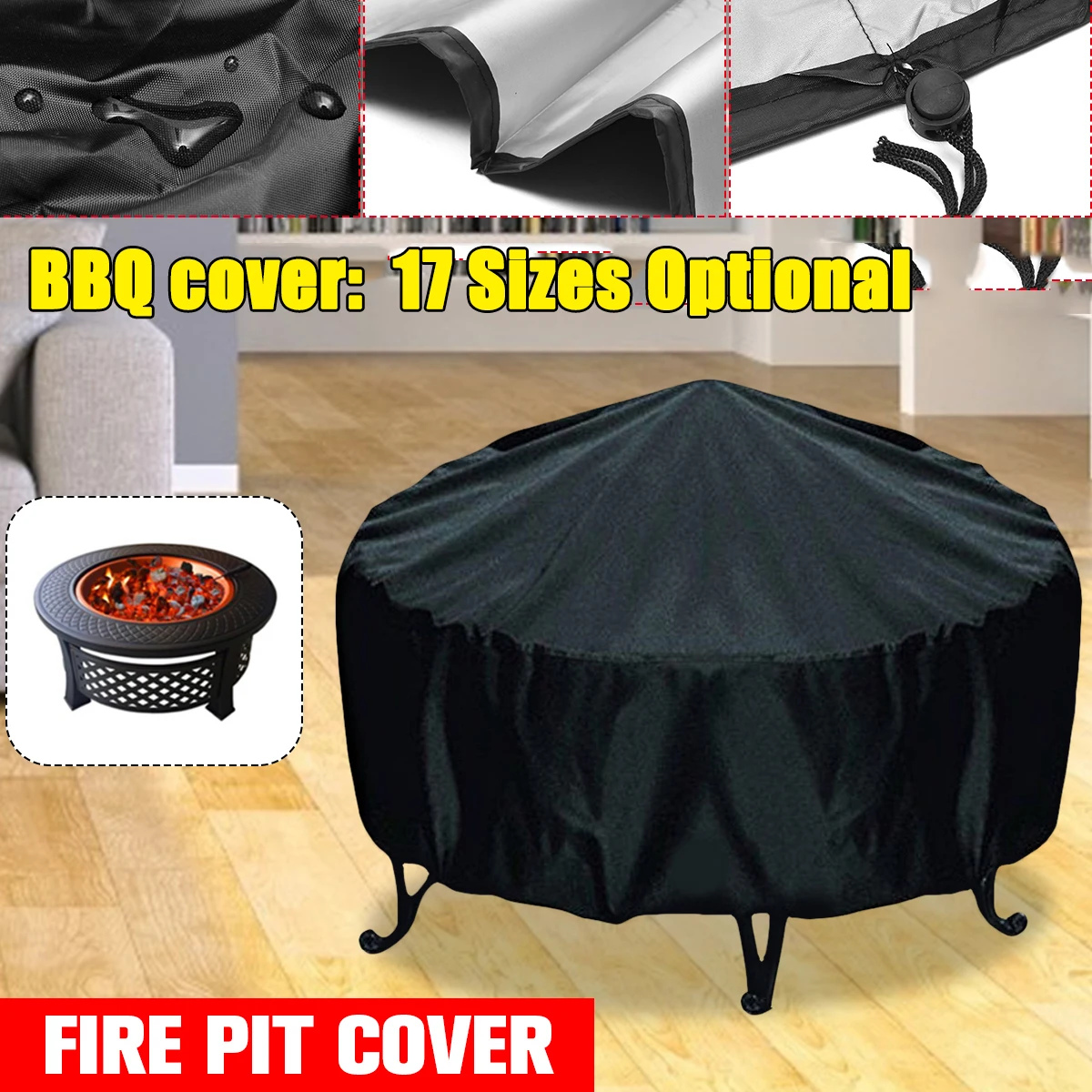 Capa protetora uv preta para f - Outdoor Furniture With Fire Pit avaliação e preço