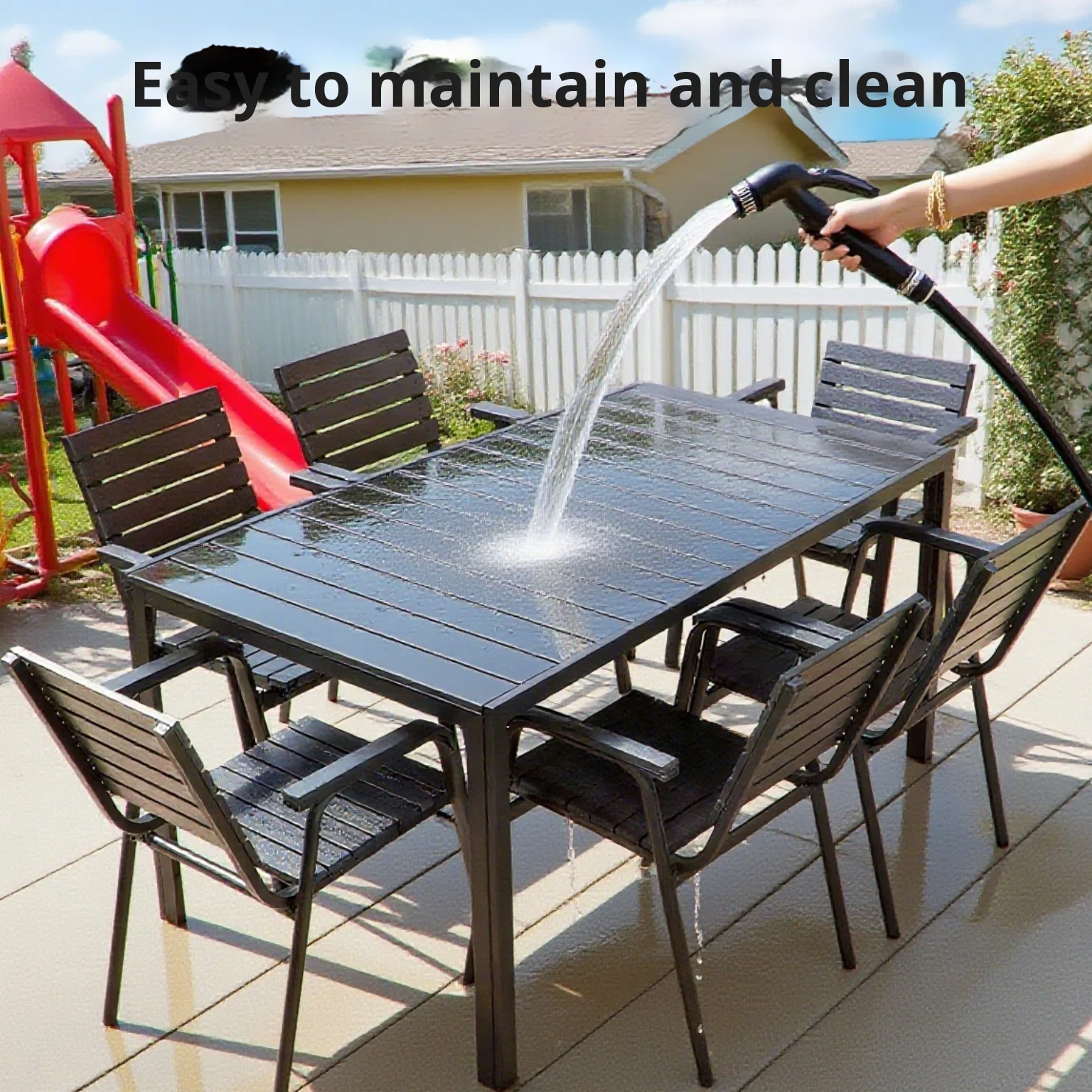 Novo Conjunto de Mesa e Cadeir - Outdoor Furniture Balcony avaliação e preço