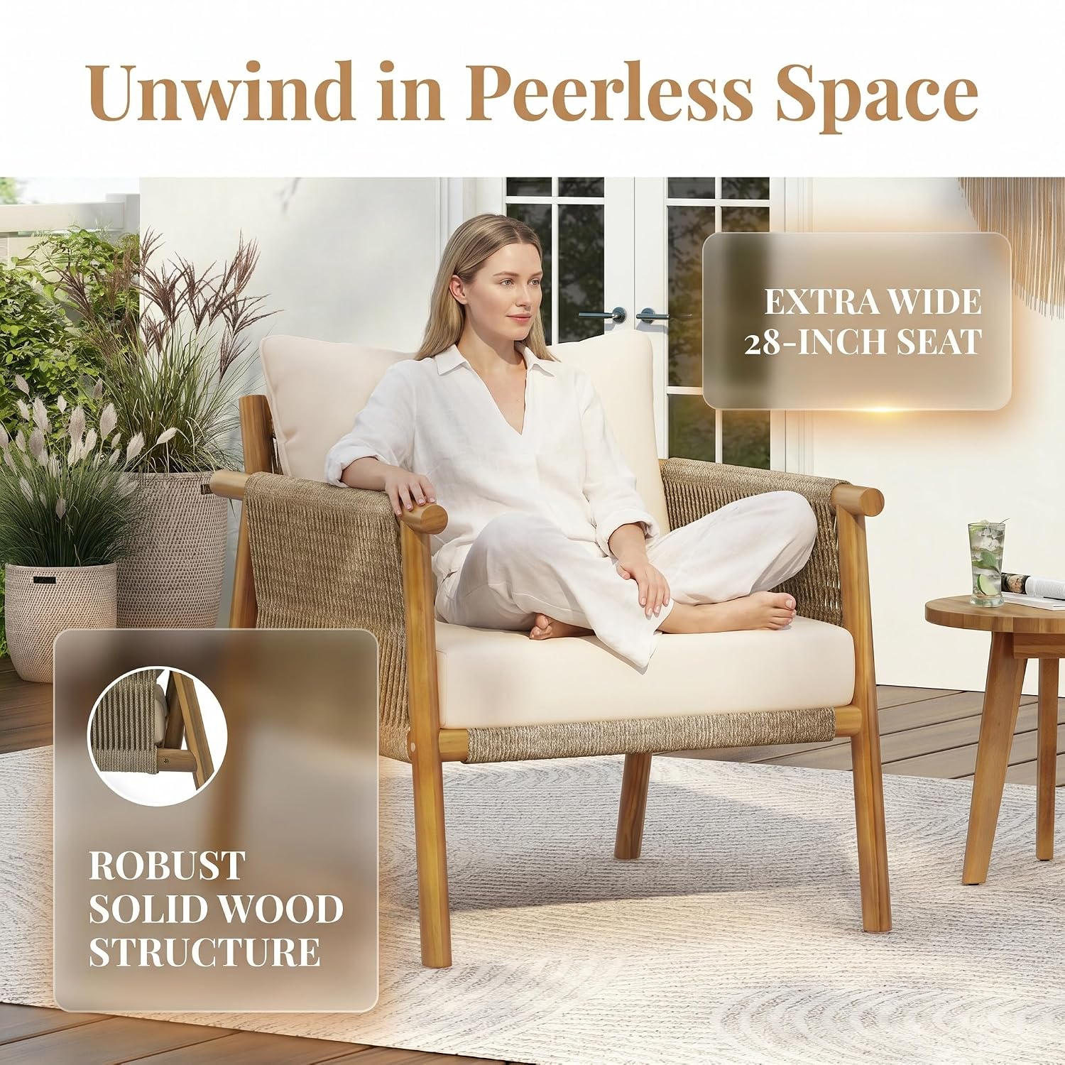 Cadeira de Jardim em Madeira M - Deck Chair Lounger avaliação e preço