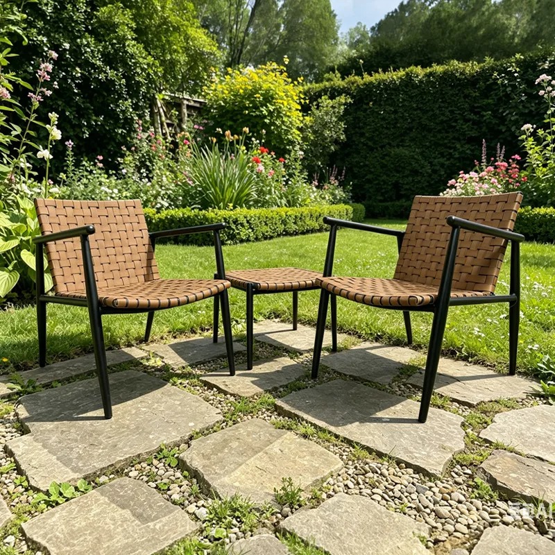 Conjunto de Móveis de Rattan p - Outdoor Furniture Balcony avaliação e preço