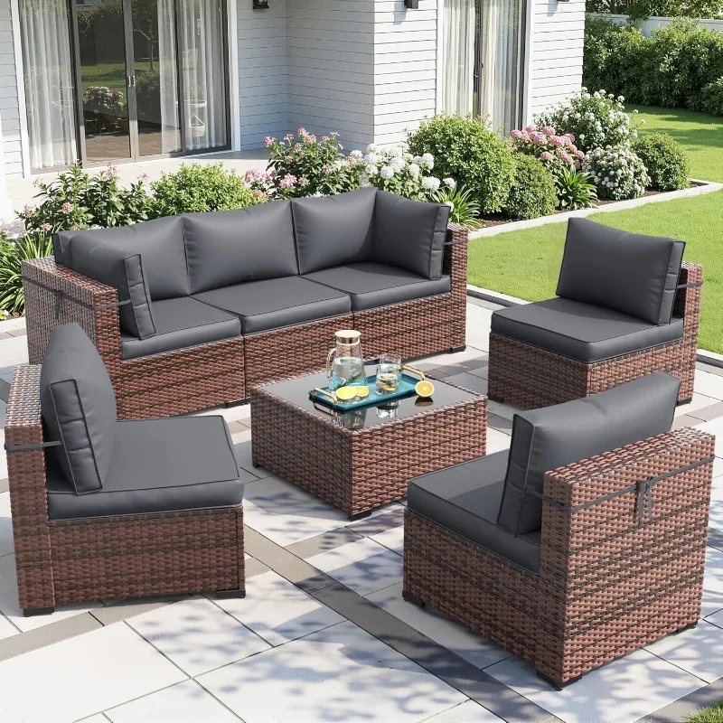 Conjunto de Móveis para Pátio  - Outdoor Furniture With Fire Pit Table avaliação e preço